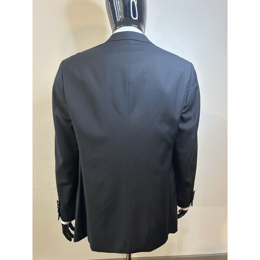 Armani Collezioni 42 R Tailored Fit Wool 1 Button Black Tuxedo Blazer Sport Coat - Picture 5 of 16